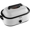 imageVEVOR Electric Roaster Oven 22 QT Turkey Roaster with SelfBasting Lid 1450W Roaster with Defrost ampamp Warm Function Adjustable Temp Removable Pan ampamp Rack Fits Turkeys Up to 26LBS WhiteWhite