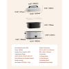 imageVEVOR Electric Roaster Oven 22 QT Turkey Roaster with SelfBasting Lid 1450W Roaster with Defrost ampamp Warm Function Adjustable Temp Removable Pan ampamp Rack Fits Turkeys Up to 26LBS WhiteWhite