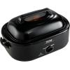 imageVEVOR Electric Roaster Oven 22 QT Turkey Roaster with SelfBasting Lid 1450W Roaster with Defrost ampamp Warm Function Adjustable Temp Removable Pan ampamp Rack Fits Turkeys Up to 26LBS WhiteBlack