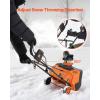 imageVEVOR Electric Snow Shovel 12A 17 inch Corded Snow Shovel 60 Adjustable Chute 20 ft Throwing Distance Snowthrower with Dual Safety Switch Winter Ice Removal Tool for Driveway Sidewalk Patio20 inch