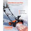 imageVEVOR Electric Snow Shovel 12A 17 inch Corded Snow Shovel 60 Adjustable Chute 20 ft Throwing Distance Snowthrower with Dual Safety Switch Winter Ice Removal Tool for Driveway Sidewalk Patio23 inch