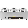imageVEVOR Electric Soup Warmer Two 634QT Pots ampamp Three 13 Pans Stainless Steel Commercial Food Warmer with 86185F Adjustable Temp 1500W Bain Marie Soup Station for Restaurant Buffet36L Pots