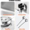 imageVEVOR Electric Soup Warmer Two 634QT Pots ampamp Three 13 Pans Stainless Steel Commercial Food Warmer with 86185F Adjustable Temp 1500W Bain Marie Soup Station for Restaurant Buffet2Pot