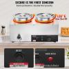 imageVEVOR Electric Soup Warmer Two 634QT Pots ampamp Three 13 Pans Stainless Steel Commercial Food Warmer with 86185F Adjustable Temp 1500W Bain Marie Soup Station for Restaurant Buffet2Pot