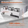 imageVEVOR Electric Soup Warmer Two 634QT Pots ampamp Three 13 Pans Stainless Steel Commercial Food Warmer with 86185F Adjustable Temp 1500W Bain Marie Soup Station for Restaurant Buffet37L Pots