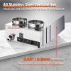 imageVEVOR Electric Soup Warmer Two 634QT Pots ampamp Three 13 Pans Stainless Steel Commercial Food Warmer with 86185F Adjustable Temp 1500W Bain Marie Soup Station for Restaurant Buffet27L Pots