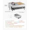 imageVEVOR Electric Soup Warmer Two 634QT Pots ampamp Three 13 Pans Stainless Steel Commercial Food Warmer with 86185F Adjustable Temp 1500W Bain Marie Soup Station for Restaurant Buffet26L Pots and 313 Pans