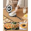 imageVEVOR Electric Tortilla Maker Automatic Corn Tortilla Making Machine with NonStick Coating and Two Molds4 in  6 in Electric Chapatti Machine Suitable for Produce Sopes Roti Pita Tortilla Pizza169 x 104 x 17 inch