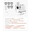 imageVEVOR Electric Vegetable Slicer 005quot012mm Thickness Adjustable Commercial Slicer Machine Convertible to Manual Stainless Steel Food Cutter Slicing Machine Large Feed Port for Potato Tomato200W