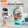 imageVEVOR Electric Vegetable Slicer 005quot012mm Thickness Adjustable Commercial Slicer Machine Convertible to Manual Stainless Steel Food Cutter Slicing Machine Large Feed Port for Potato TomatoManualPlastic