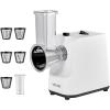 imageVEVOR Electric Vegetable Slicer 005quot012mm Thickness Adjustable Commercial Slicer Machine Convertible to Manual Stainless Steel Food Cutter Slicing Machine Large Feed Port for Potato Tomato200W