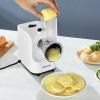 imageVEVOR Electric Vegetable Slicer 005quot012mm Thickness Adjustable Commercial Slicer Machine Convertible to Manual Stainless Steel Food Cutter Slicing Machine Large Feed Port for Potato Tomato200W