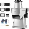 imageVEVOR Electric Vegetable Slicer 4 in 1 Multifunctional Food Cutter 200W Vegetable Chopper for Slicing Shredding Dicing and Slitting with CutResistant Gloves for Commercial and Home UseUpgraded Model