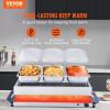 imageVEVOR Electric Warming Tray Food Warming Trays for Buffet Warming Trays with Temp Control Portable Stainless Steel 75 Quart Chafing Dish Set ETL