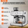 imageVEVOR Espresso Machine Builtin Grinder 15 Bar SemiAutomatic Espresso Coffee Maker with Milk Frother Steam Wand PID Control System for Cappuccino Latte Machiato