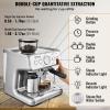 imageVEVOR Espresso Machine Builtin Grinder 15 Bar SemiAutomatic Espresso Coffee Maker with Milk Frother Steam Wand PID Control System for Cappuccino Latte Machiato