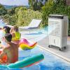 imageVEVOR Evaporative Air Cooler 3100 CFM with 9 Gallon Water Tank Swamp Cooler Portable Cooling Fan with Remote Control 12H Timer 4 Ice Boxes Quiet Operation 3 Wind Speeds for Outdoor Indoor Use2100CFM