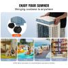 imageVEVOR Evaporative Air Cooler 3100 CFM with 9 Gallon Water Tank Swamp Cooler Portable Cooling Fan with Remote Control 12H Timer 4 Ice Boxes Quiet Operation 3 Wind Speeds for Outdoor Indoor Use1400CFM