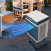 imageVEVOR Evaporative Air Cooler 3100 CFM with 9 Gallon Water Tank Swamp Cooler Portable Cooling Fan with Remote Control 12H Timer 4 Ice Boxes Quiet Operation 3 Wind Speeds for Outdoor Indoor Use1400CFM