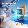 imageVEVOR Evaporative Air Cooler 3100 CFM with 9 Gallon Water Tank Swamp Cooler Portable Cooling Fan with Remote Control 12H Timer 4 Ice Boxes Quiet Operation 3 Wind Speeds for Outdoor Indoor Use1400CFM