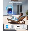 imageVEVOR Evaporative Air Cooler 3100 CFM with 9 Gallon Water Tank Swamp Cooler Portable Cooling Fan with Remote Control 12H Timer 4 Ice Boxes Quiet Operation 3 Wind Speeds for Outdoor Indoor Use4129 CFM