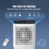 imageVEVOR Evaporative Air Cooler 3100 CFM with 9 Gallon Water Tank Swamp Cooler Portable Cooling Fan with Remote Control 12H Timer 4 Ice Boxes Quiet Operation 3 Wind Speeds for Outdoor Indoor Use2100CFM