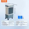 imageVEVOR Evaporative Air Cooler 3100 CFM with 9 Gallon Water Tank Swamp Cooler Portable Cooling Fan with Remote Control 12H Timer 4 Ice Boxes Quiet Operation 3 Wind Speeds for Outdoor Indoor Use1400CFM