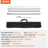 imageVEVOR Feather Flag Pole Kit 2 Packs Swooper Flag Pole 127 ft Sign Flag Poles for Business Advertising Feather Flags Banner Outdoor with Ground Stakes and A Carrying Bag Flag Not Included163 ft