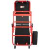 imageVEVOR Foldable Z Garage Creeper 40 in 450 lbs Load Capacity Rolling Folding Mechanic Creeper Stool with 6 Universal Wheels Padded Seat Steel Frame Lay Down or Sit Chair for Garage Shop or HomeRed