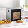 imageVEVOR Food Dehydrator 10 Trays Stainless Steel Food Dehydrator Machine 1000W Dehydrators with Digital Adjustable Timer ampamp Temp Dehydrator for Jerky Herb Meat Beef Fruit Dog Treats and Vegetables10TraysBlack