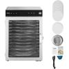 imageVEVOR Food Dehydrator 10 Trays Stainless Steel Food Dehydrator Machine 1000W Dehydrators with Digital Adjustable Timer ampamp Temp Dehydrator for Jerky Herb Meat Beef Fruit Dog Treats and Vegetables12TraysRotary