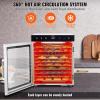 imageVEVOR Food Dehydrator 10 Trays Stainless Steel Food Dehydrator Machine 1000W Dehydrators with Digital Adjustable Timer ampamp Temp Dehydrator for Jerky Herb Meat Beef Fruit Dog Treats and Vegetables10Trays800W