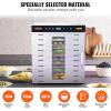 imageVEVOR Food Dehydrator 10 Trays Stainless Steel Food Dehydrator Machine 1000W Dehydrators with Digital Adjustable Timer ampamp Temp Dehydrator for Jerky Herb Meat Beef Fruit Dog Treats and Vegetables10Trays1000W