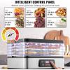 imageVEVOR Food Dehydrator 10 Trays Stainless Steel Food Dehydrator Machine 1000W Dehydrators with Digital Adjustable Timer ampamp Temp Dehydrator for Jerky Herb Meat Beef Fruit Dog Treats and Vegetables5Trays300W