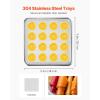imageVEVOR Food Dehydrator 10 Trays Stainless Steel Food Dehydrator Machine 1000W Dehydrators with Digital Adjustable Timer ampamp Temp Dehydrator for Jerky Herb Meat Beef Fruit Dog Treats and Vegetables12Trays