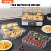 imageVEVOR Food Dehydrator 10 Trays Stainless Steel Food Dehydrator Machine 1000W Dehydrators with Digital Adjustable Timer ampamp Temp Dehydrator for Jerky Herb Meat Beef Fruit Dog Treats and Vegetables5Trays300W