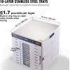 imageVEVOR Food Dehydrator 10 Trays Stainless Steel Food Dehydrator Machine 1000W Dehydrators with Digital Adjustable Timer ampamp Temp Dehydrator for Jerky Herb Meat Beef Fruit Dog Treats and Vegetables10Trays1000W
