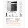 imageVEVOR Food Dehydrator 10 Trays Stainless Steel Food Dehydrator Machine 1000W Dehydrators with Digital Adjustable Timer ampamp Temp Dehydrator for Jerky Herb Meat Beef Fruit Dog Treats and Vegetables12TraysRotary