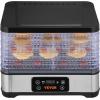 imageVEVOR Food Dehydrator 10 Trays Stainless Steel Food Dehydrator Machine 1000W Dehydrators with Digital Adjustable Timer ampamp Temp Dehydrator for Jerky Herb Meat Beef Fruit Dog Treats and Vegetables5Trays300W