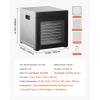 imageVEVOR Food Dehydrator 10 Trays Stainless Steel Food Dehydrator Machine 1000W Dehydrators with Digital Adjustable Timer ampamp Temp Dehydrator for Jerky Herb Meat Beef Fruit Dog Treats and Vegetables10TraysBlack