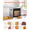 imageVEVOR Food Dehydrator 10 Trays Stainless Steel Food Dehydrator Machine 1000W Dehydrators with Digital Adjustable Timer ampamp Temp Dehydrator for Jerky Herb Meat Beef Fruit Dog Treats and Vegetables10TraysBlack
