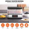 imageVEVOR Food Dehydrator 10 Trays Stainless Steel Food Dehydrator Machine 1000W Dehydrators with Digital Adjustable Timer ampamp Temp Dehydrator for Jerky Herb Meat Beef Fruit Dog Treats and Vegetables5Trays300W