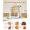 imageVEVOR Food Dehydrator 10 Trays Stainless Steel Food Dehydrator Machine 1000W Dehydrators with Digital Adjustable Timer ampamp Temp Dehydrator for Jerky Herb Meat Beef Fruit Dog Treats and Vegetables12Trays