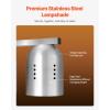 imageVEVOR Food Heat Lamp 500W Bulbs Commercial Food Warmer Light Electric Stainless Steel French Fry Heating Lamp FreeStanding Catering Food Warming Equipment for Kitchen Buffet Restaurant Silver