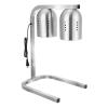 imageVEVOR Food Heat Lamp 500W Bulbs Commercial Food Warmer Light Electric Stainless Steel French Fry Heating Lamp FreeStanding Catering Food Warming Equipment for Kitchen Buffet Restaurant Silver