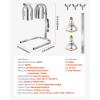 imageVEVOR Food Heat Lamp 500W Bulbs Commercial Food Warmer Light Electric Stainless Steel French Fry Heating Lamp FreeStanding Catering Food Warming Equipment for Kitchen Buffet Restaurant Silver