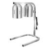 imageVEVOR Food Heat Lamp 500W Bulbs Commercial Food Warmer Light Electric Stainless Steel French Fry Heating Lamp FreeStanding Catering Food Warming Equipment for Kitchen Buffet Restaurant Silver