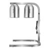 imageVEVOR Food Heat Lamp 500W Bulbs Commercial Food Warmer Light Electric Stainless Steel French Fry Heating Lamp FreeStanding Catering Food Warming Equipment for Kitchen Buffet Restaurant Silver