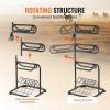 imageVEVOR Freestanding Saddle Stand 30 x 30 x 685 in 3 Tiers Saddle Rack Heavy Duty Saddle Blanket Holder with Removable ampamp Rotating Tiers English ampamp Western Saddle Rack for Tack Room OrganizationXL Large 3 Tiers1 Pack