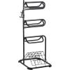 imageVEVOR Freestanding Saddle Stand 30 x 30 x 685 in 3 Tiers Saddle Rack Heavy Duty Saddle Blanket Holder with Removable ampamp Rotating Tiers English ampamp Western Saddle Rack for Tack Room OrganizationXL Large 3 Tiers1 Pack